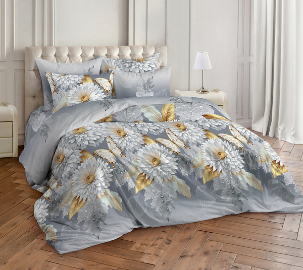 Изображение товара Комплект постельного белья Milanika Адель Евро (бязь)