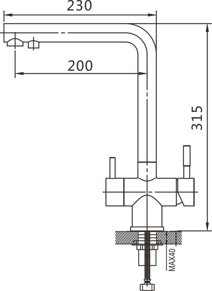 Изображение товара Смеситель Shevanik S468C (белый)