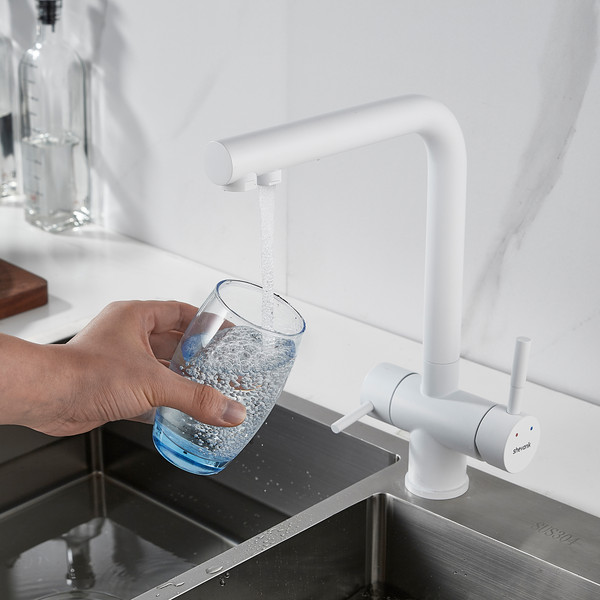 Изображение товара Смеситель Shevanik S468C (белый)