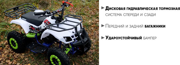 Изображение товара Квадроцикл AVM Grizlik 49 (белый)