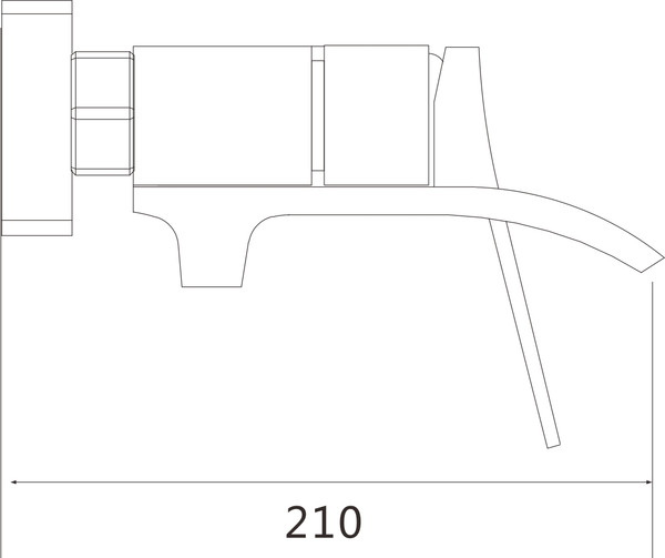 Изображение товара Смеситель Shevanik S4002T (оружейная сталь)