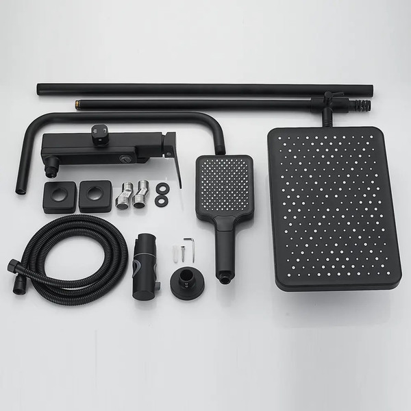 Изображение товара Душевая система со смесителем Shevanik S9936H (черный)