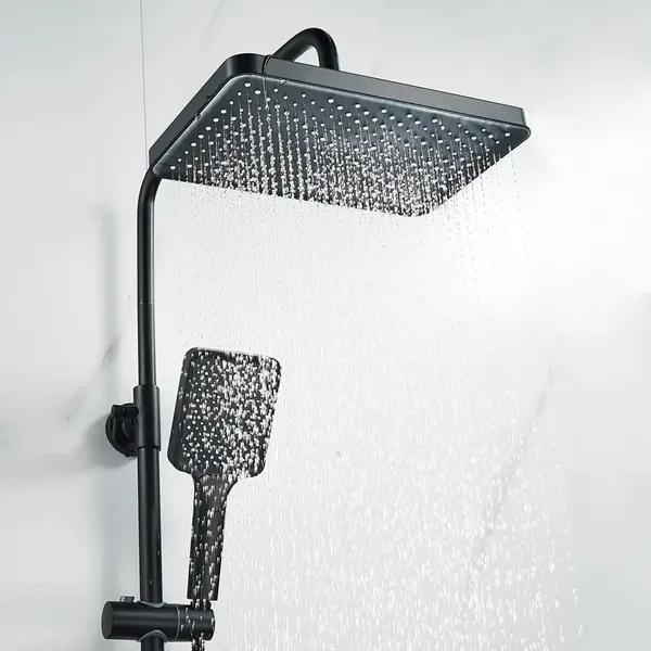 Изображение товара Душевая система со смесителем Shevanik S9936H (черный)