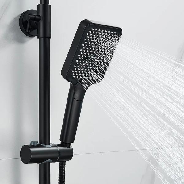 Изображение товара Душевая система со смесителем Shevanik S9936H (черный)