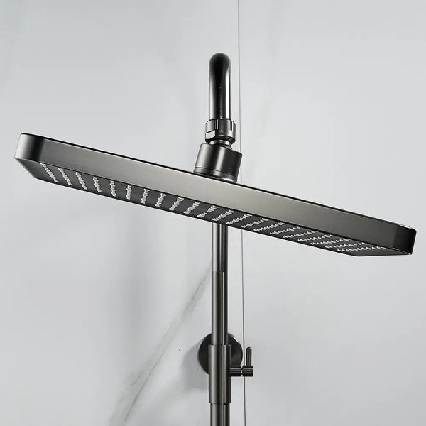 Изображение товара Душевая система со смесителем Shevanik S9936T (оружейная сталь)