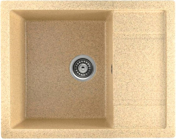 Изображение товара Мойка кухонная Saniteco Fortis (песок с сифоном)