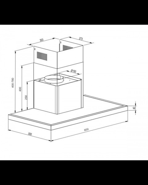 Изображение товара Вытяжка Т-образная Schtoff AMG TD 600 (черный)