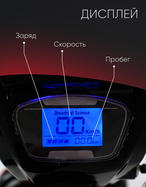 Изображение товара Электроскутер AVM Delta (красный)