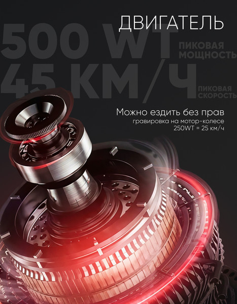 Изображение товара Электроскутер AVM Delta (красный)