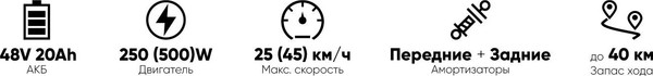 Изображение товара Электроскутер AVM Delta (красный)