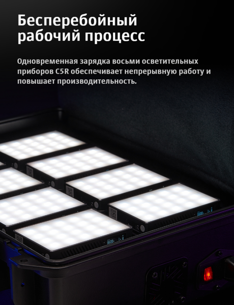 Изображение товара Зарядный кейс для осветителей Godox Knowled C5R-C8 для C5R / 31430