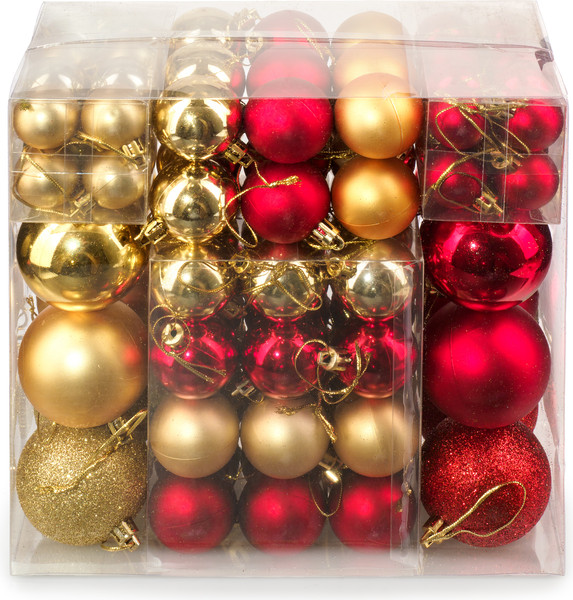 Изображение товара Набор шаров новогодних Ausini HE20248-57GD