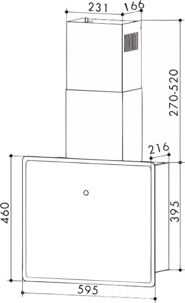 Изображение товара Вытяжка наклонная Exiteq EX-1466 (черный)