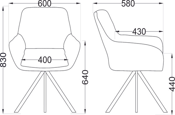 Изображение товара Кресло мягкое AksHome Virginia Поворотное (шоколадный велюр HCJ-10/черный)