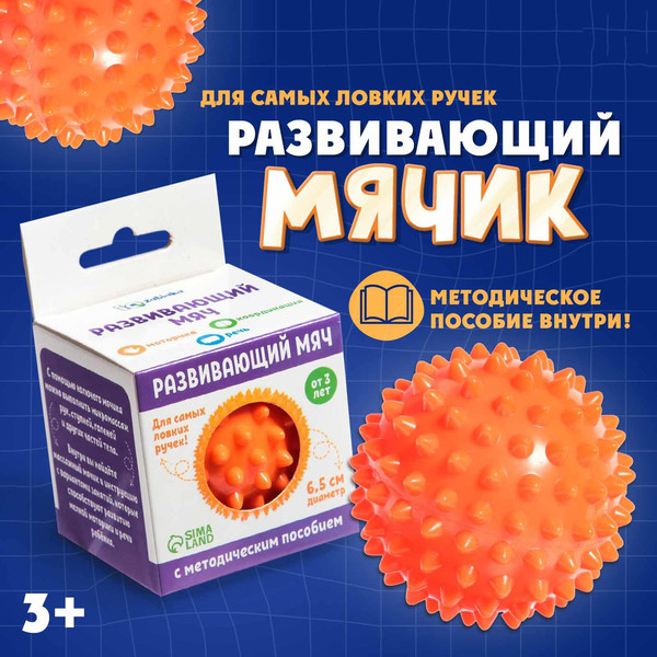 Изображение товара Развивающая игрушка Zabiaka IQ Сенсорный мячик / 5491428