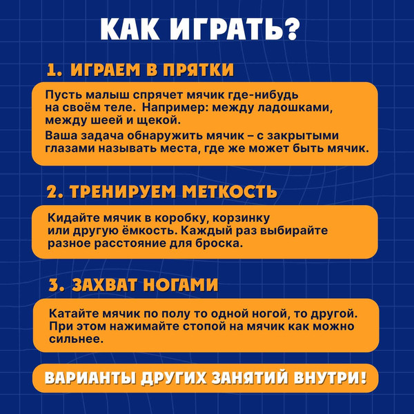 Изображение товара Развивающая игрушка Zabiaka IQ Сенсорный мячик / 5491428