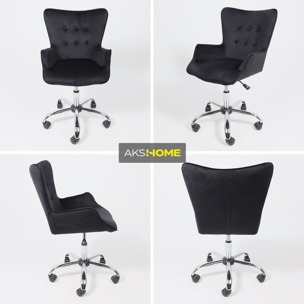Изображение товара Кресло офисное AksHome Bella (Black/Seven 035/велюр/черный)