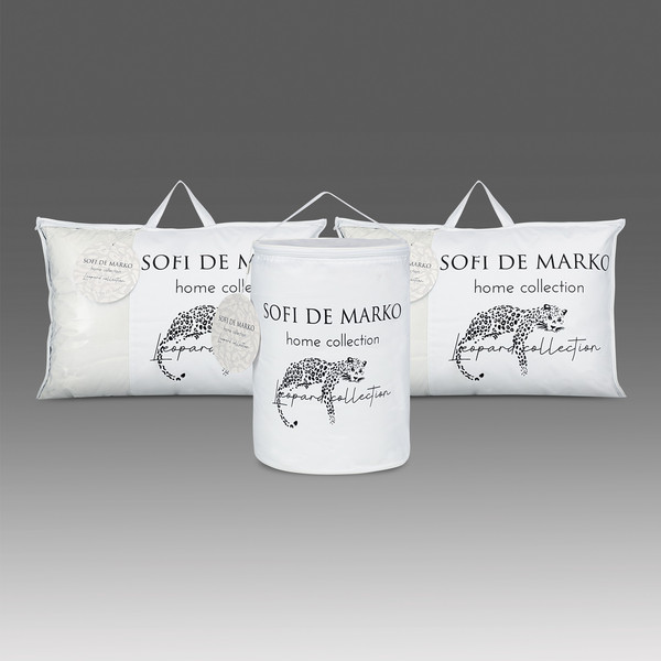 Изображение товара Одеяло Sofi de Marko Leopard 155x215 / Од-Лп-б-155x215 (белый)