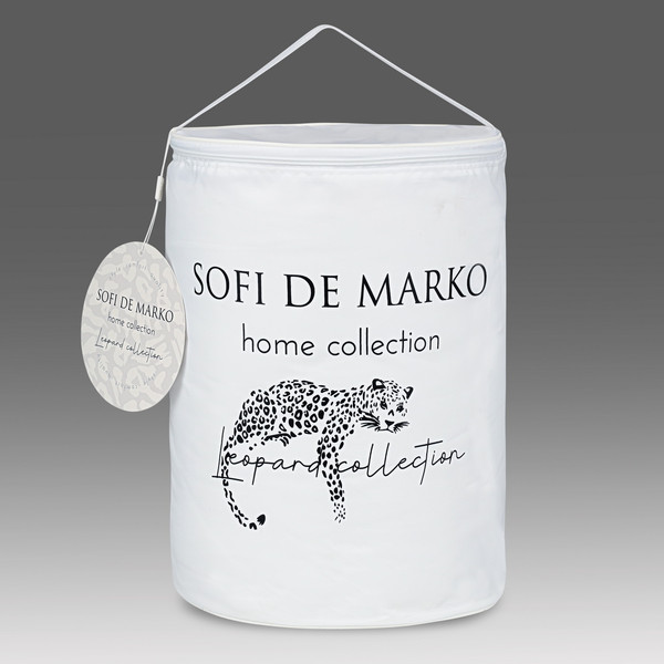 Изображение товара Одеяло Sofi de Marko Leopard 195x215 / Од-Лп-б-195x215 (белый)