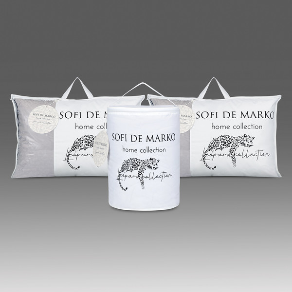 Изображение товара Одеяло Sofi de Marko Leopard 155x215 / Од-Лп-с-155x215 (серый)