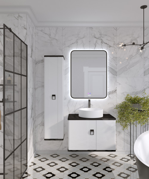 Изображение товара Шкаф-полупенал для ванной Grossman Норма 30 / 303012