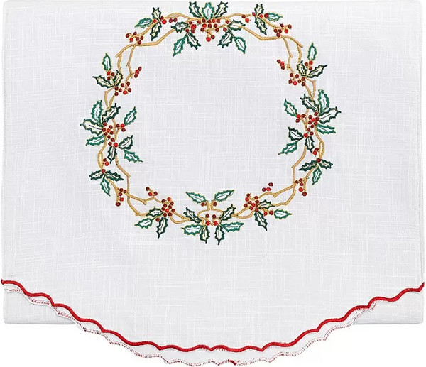 Изображение товара Дорожка на стол Tkano Essential Festive wreath / TK24-TR0007