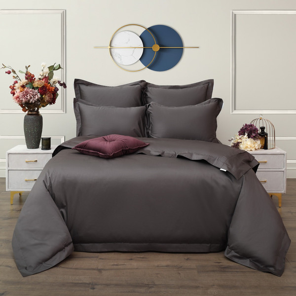 Изображение товара Комплект постельного белья Sofi de Marko Моно Евро / Евро-Мн-сер (серый)