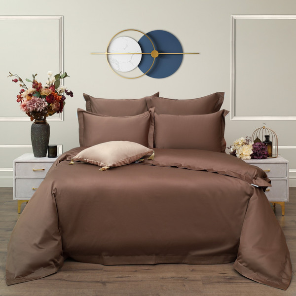 Изображение товара Комплект постельного белья Sofi de Marko Моно Евро Макси / Евро-МК-Мн-шк (шоколад)