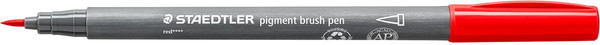 Изображение товара Лайнер Staedtler Pigment Brush / 371-2 (красный)