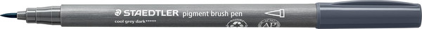 Изображение товара Лайнер Staedtler Pigment Brush / 371-871 (темно-серый)