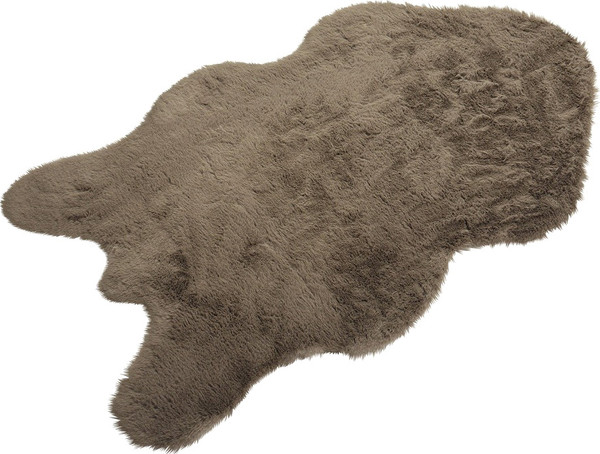 Изображение товара Коврик Shahintex Меховой шкура 50x88 / 863327 (мокко 26)