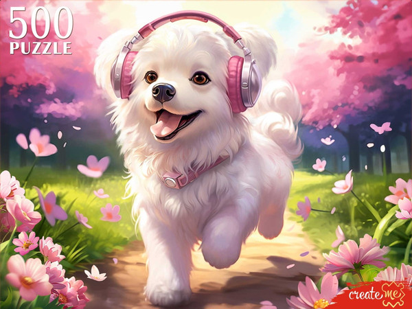 Изображение товара Пазл РЫЖИЙ КОТ Щенок на прогулке / П500-0504 (500эл)