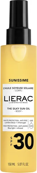 Изображение товара Масло солнцезащитное Lierac Sunissime шелковистое SPF30 для тела (150мл)