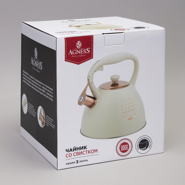 Изображение товара Чайник со свистком Agness 914-155