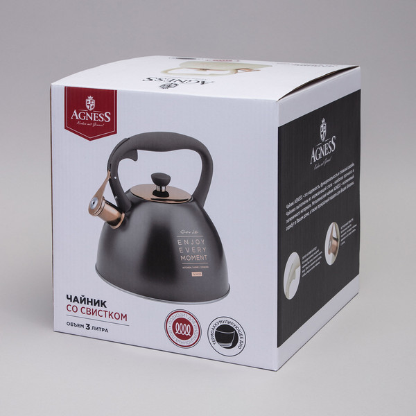 Изображение товара Чайник со свистком Agness 914-156