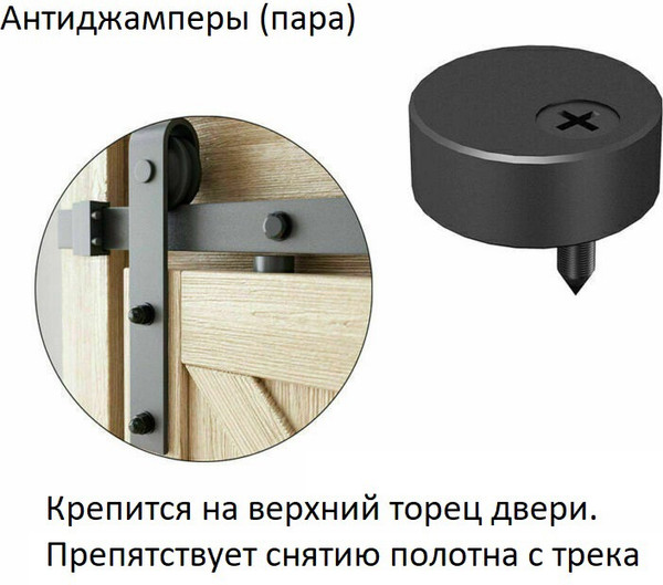 Изображение товара Комплект фурнитуры для раздвижных дверей Юнива Верхняя / BDHB03P/BDD02/1.6