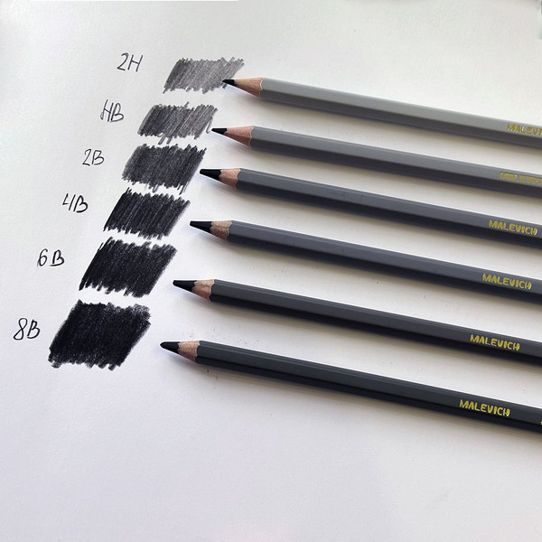 Изображение товара Простой карандаш Малевичъ Graf'Art HB матовый / 197305