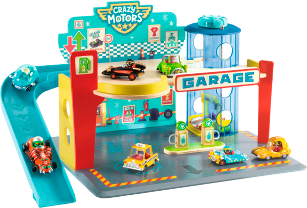 Изображение товара Паркинг игрушечный Djeco Crazy Motors Гараж / DJ05495