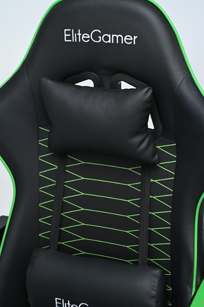 Изображение товара Кресло геймерское Elite Gamer EC003 (зеленый/черный)