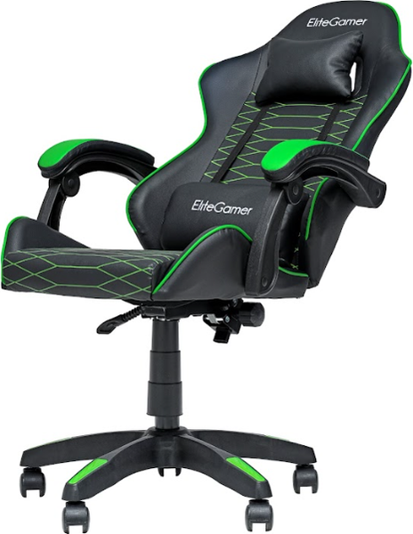 Изображение товара Кресло геймерское Elite Gamer EC003 (зеленый/черный)