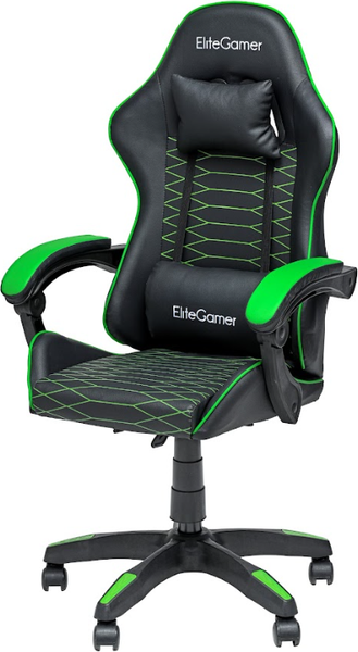 Изображение товара Кресло геймерское Elite Gamer EC003 (зеленый/черный)