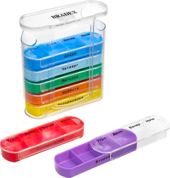 Изображение товара Таблетница Bradex Неделька KZ 1920 (мультиколор)