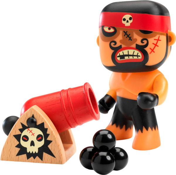 Изображение товара Игровой набор Djeco Arty Toys Пират Рик с пушкой / DJ06834
