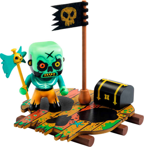 Изображение товара Игровой набор Djeco Arty Toys Пират Череп на плоту / DJ06841