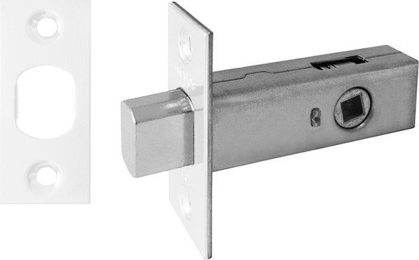 Изображение товара Защелка врезная Trodos 126-45 без фиксации (металл, белый матовый)