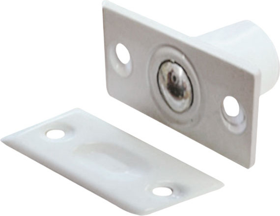 Изображение товара Фиксатор дверной защелки Trodos Шариковый (белый)