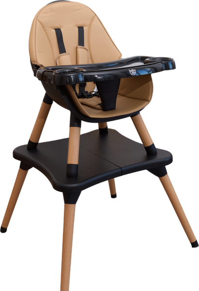 Изображение товара Стульчик для кормления Solmax&Kids HW99644 (бежевый/черный)