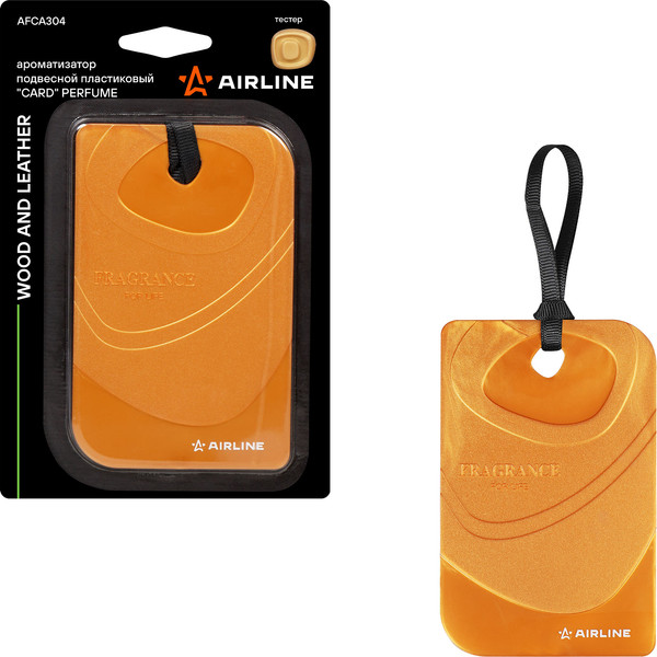 Изображение товара Ароматизатор автомобильный Airline Card Perfume Wood and Leather / AFCA304
