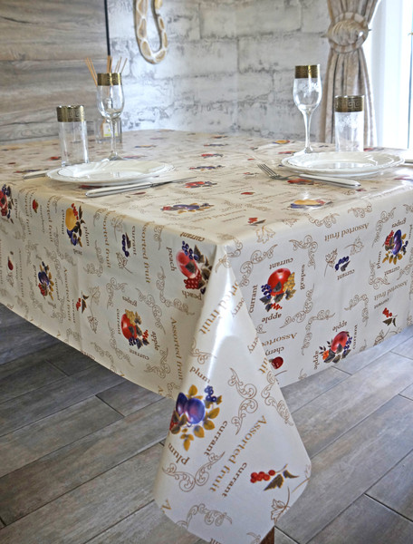 Изображение товара Скатерть Stolima Накрывай-Ка Фруктовое ассорти Кол.2 (220x135)