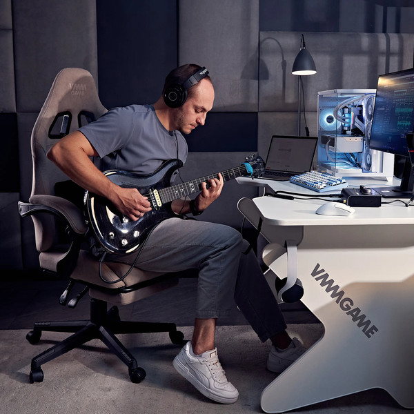 Изображение товара Кресло геймерское Vmmgame Throne New Era / OT-B31-VRCO-NE (велюр, капучино)